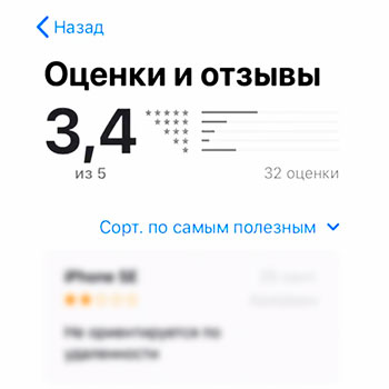 Заказать отзывы на App Store